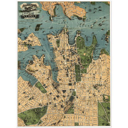 Historical city map  Test product horizontal 3 sizes