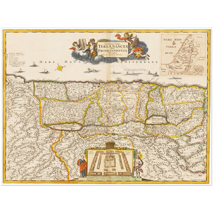 Historical city map  Test product horizontal 3 sizes