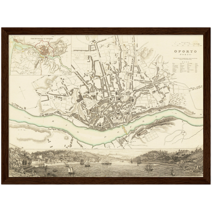 Historical city map  Test product horizontal 3 sizes