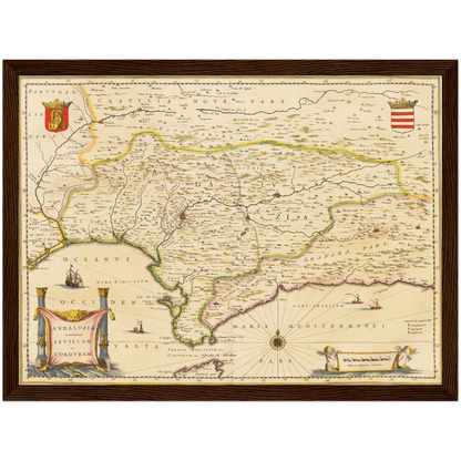 Historical city map  Test product horizontal 3 sizes