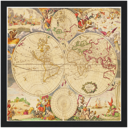 Historical city map  Test product horizontal 3 sizes