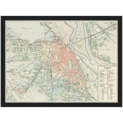 Historical city map  Test product horizontal 3 sizes