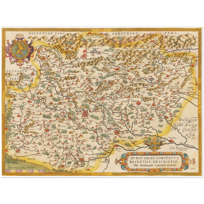 Historical city map  Test product horizontal 3 sizes