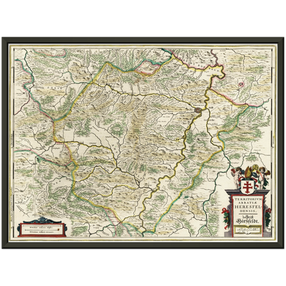 Historical city map  Test product horizontal 3 sizes