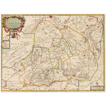 Historical city map  Test product horizontal 3 sizes