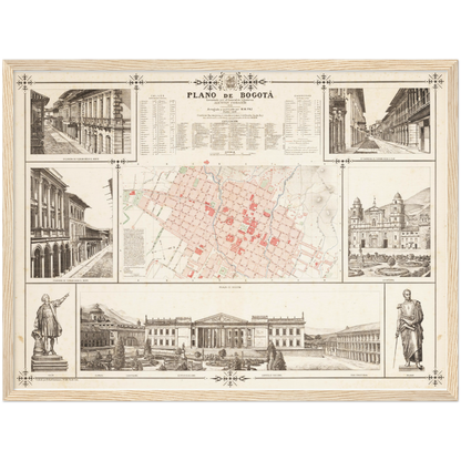 Historical city map  Test product horizontal 3 sizes