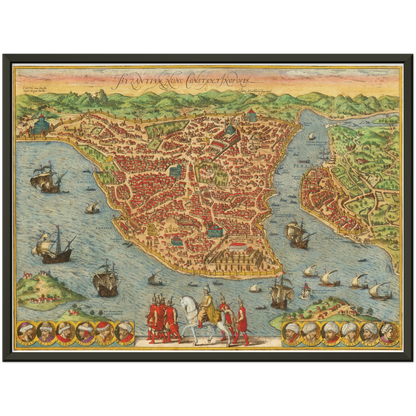 Historical city map  Test product horizontal 3 sizes