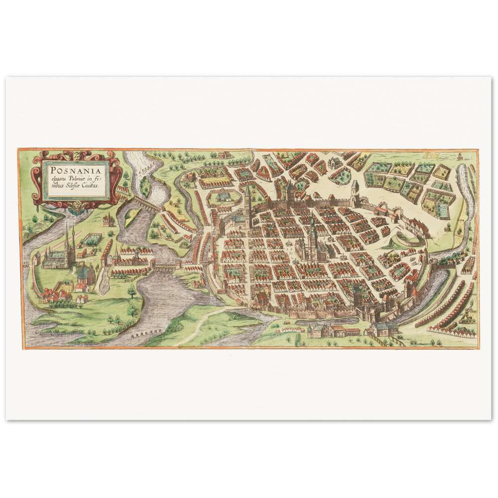 Historical city map  Test product horizontal 3 sizes