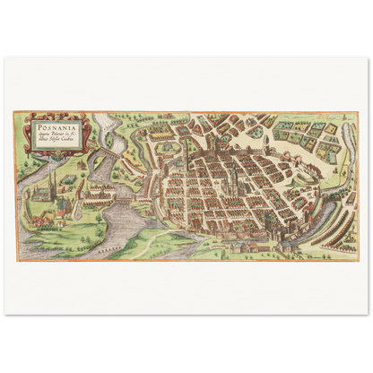 Historical city map  Test product horizontal 3 sizes