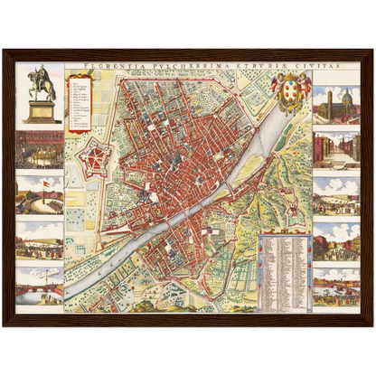 Historical city map  Test product horizontal 3 sizes