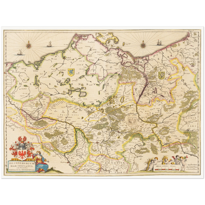 Historical city map  Test product horizontal 3 sizes