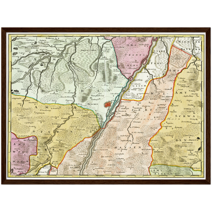 Historical city map  Test product horizontal 3 sizes