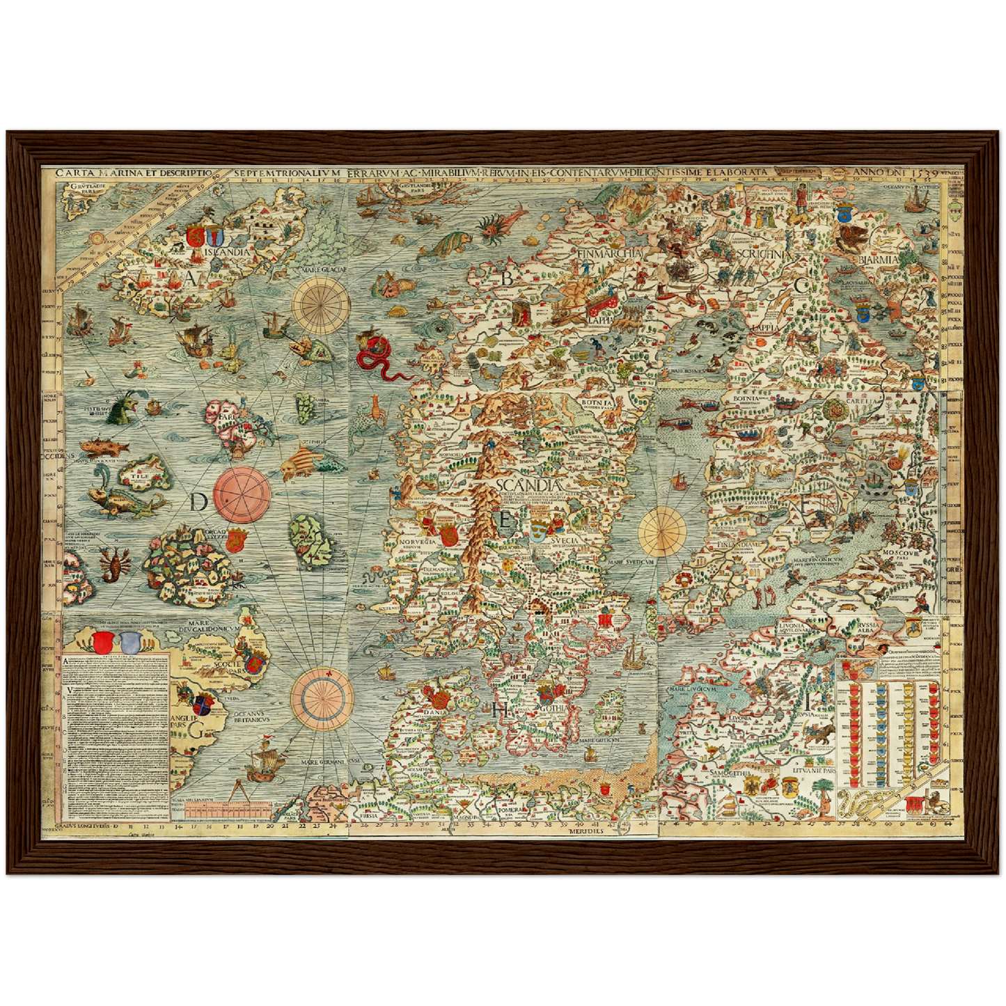 Historical city map  Test product horizontal 3 sizes