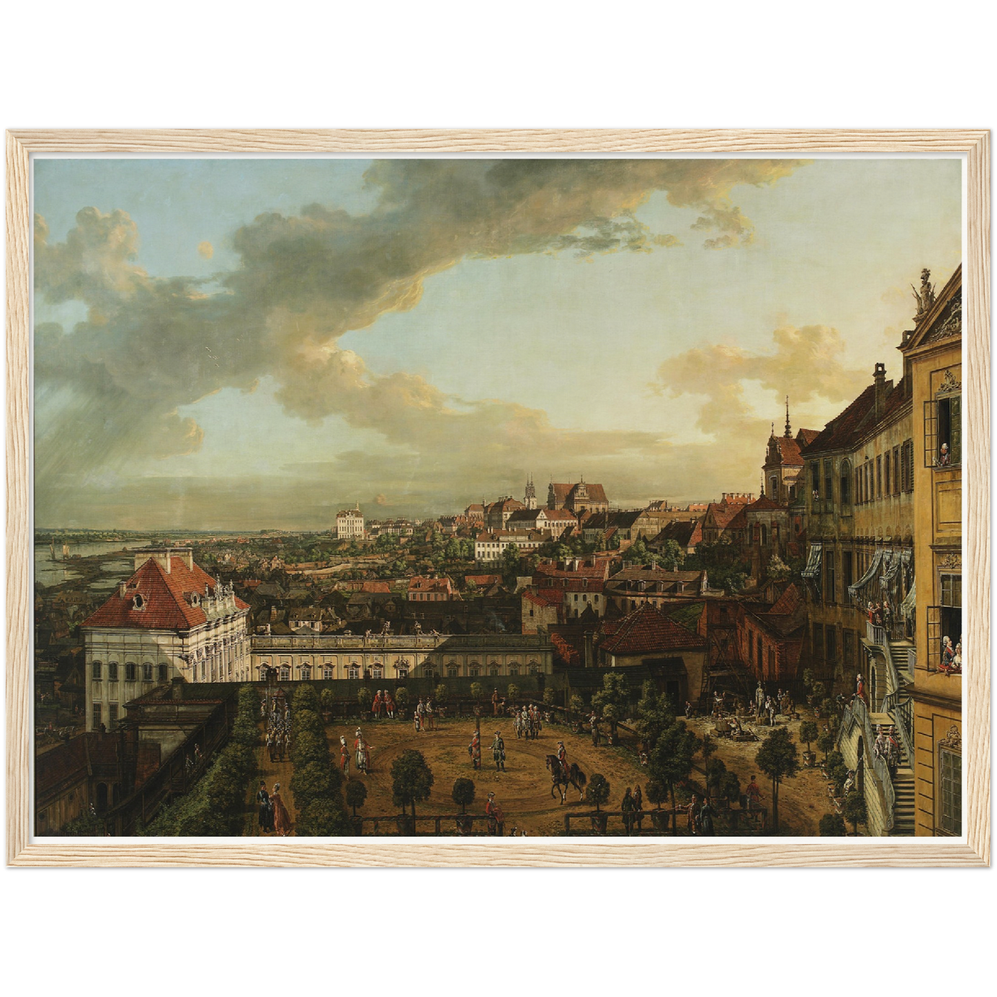 Historische Ansicht Warschau um 1750