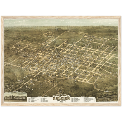 Historical city map  Test product horizontal 3 sizes
