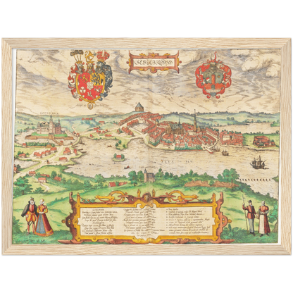 Historical city map  Test product horizontal 3 sizes