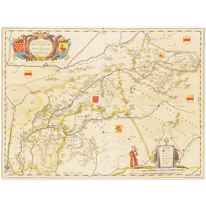 Historical city map  Test product horizontal 3 sizes