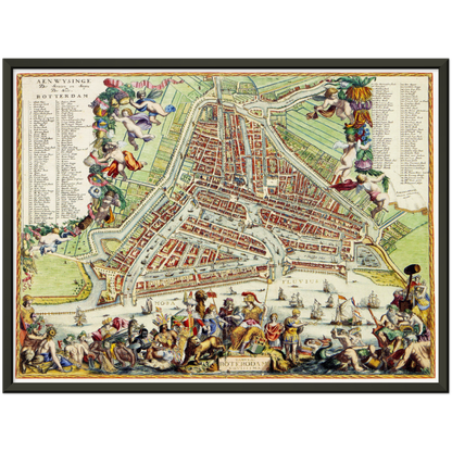 Historical city map  Test product horizontal 3 sizes