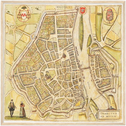 Historical city map  Test product horizontal 3 sizes