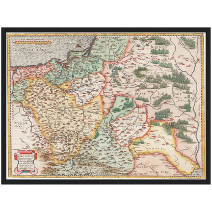 Historical city map  Test product horizontal 3 sizes