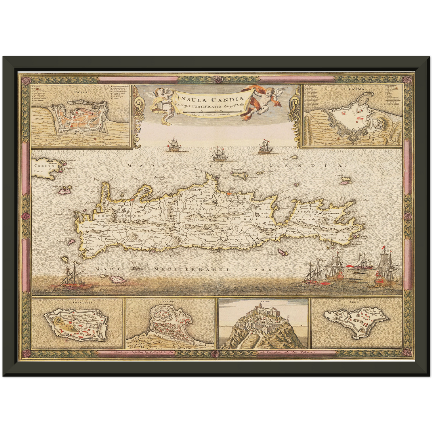 Historical city map  Test product horizontal 3 sizes