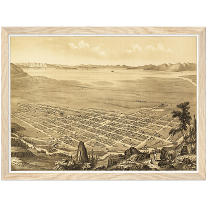 Historical city map  Test product horizontal 3 sizes