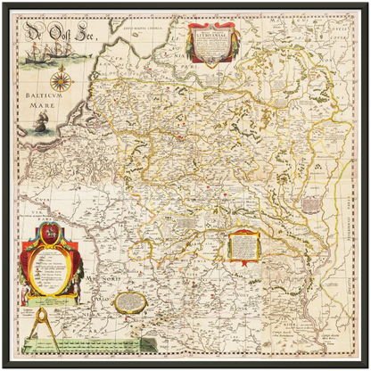 Historical city map  Test product horizontal 3 sizes