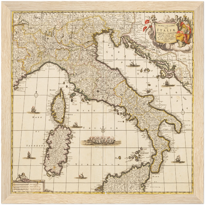 Historical city map  Test product horizontal 3 sizes