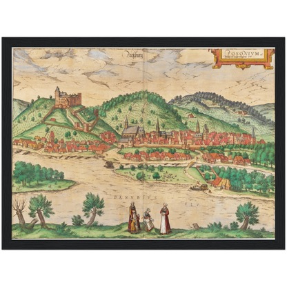 Historical city map  Test product horizontal 3 sizes