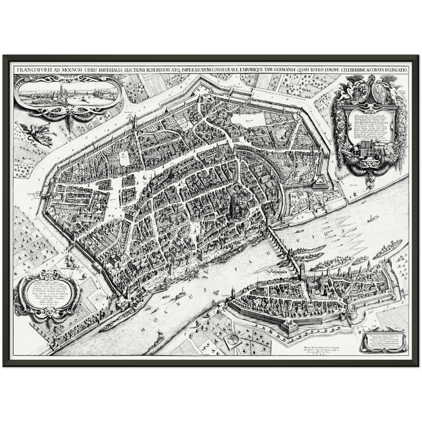 Historical city map  Test product horizontal 3 sizes