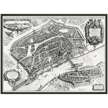 Historical city map  Test product horizontal 3 sizes