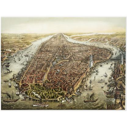 Historical city map  Test product horizontal 3 sizes