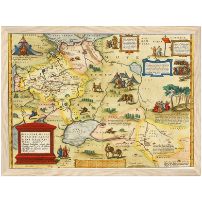 Historical city map  Test product horizontal 3 sizes