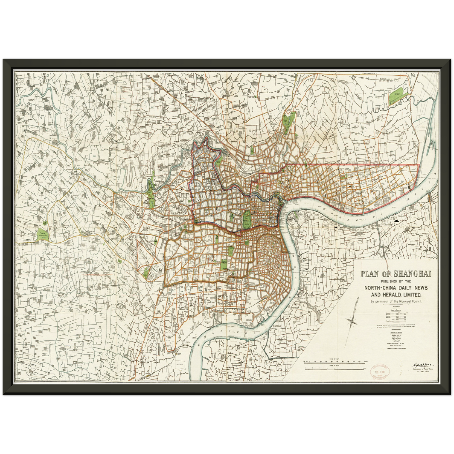 Historical city map  Test product horizontal 3 sizes