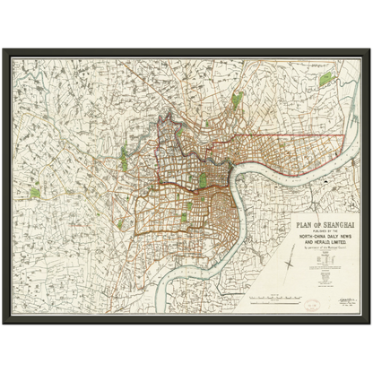 Historical city map  Test product horizontal 3 sizes