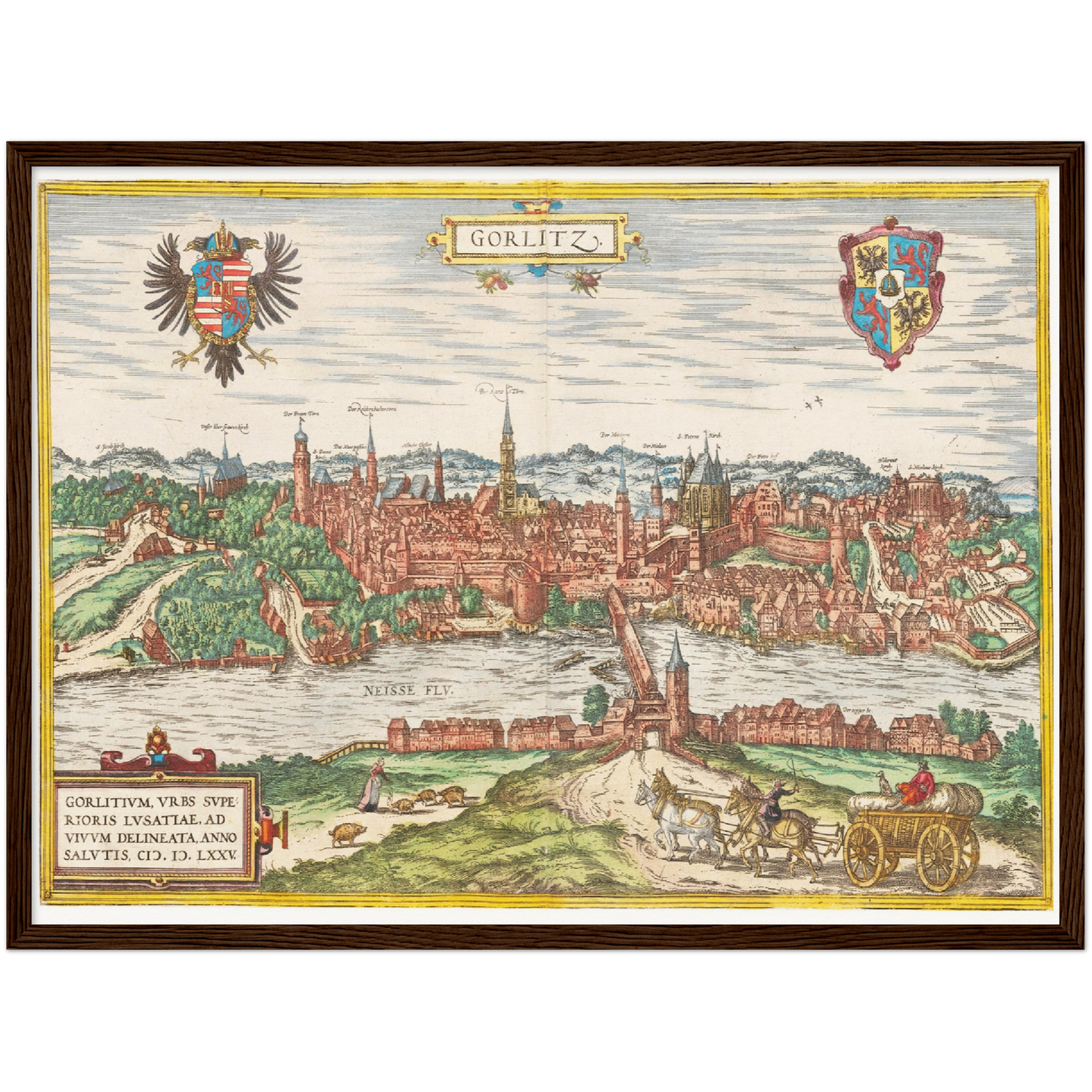 Historical city map  Test product horizontal 3 sizes