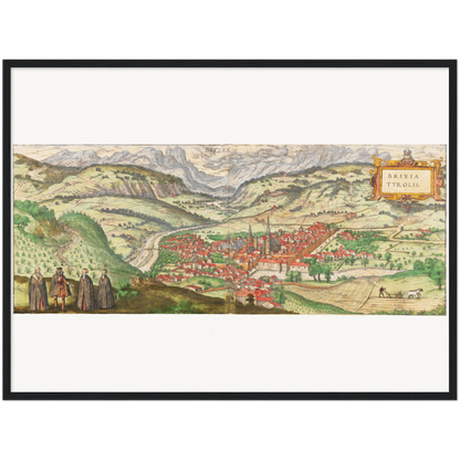 Historical city map  Test product horizontal 3 sizes