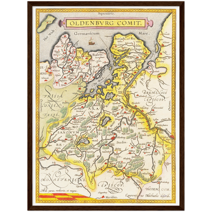 Historical city map  Test product horizontal 3 sizes