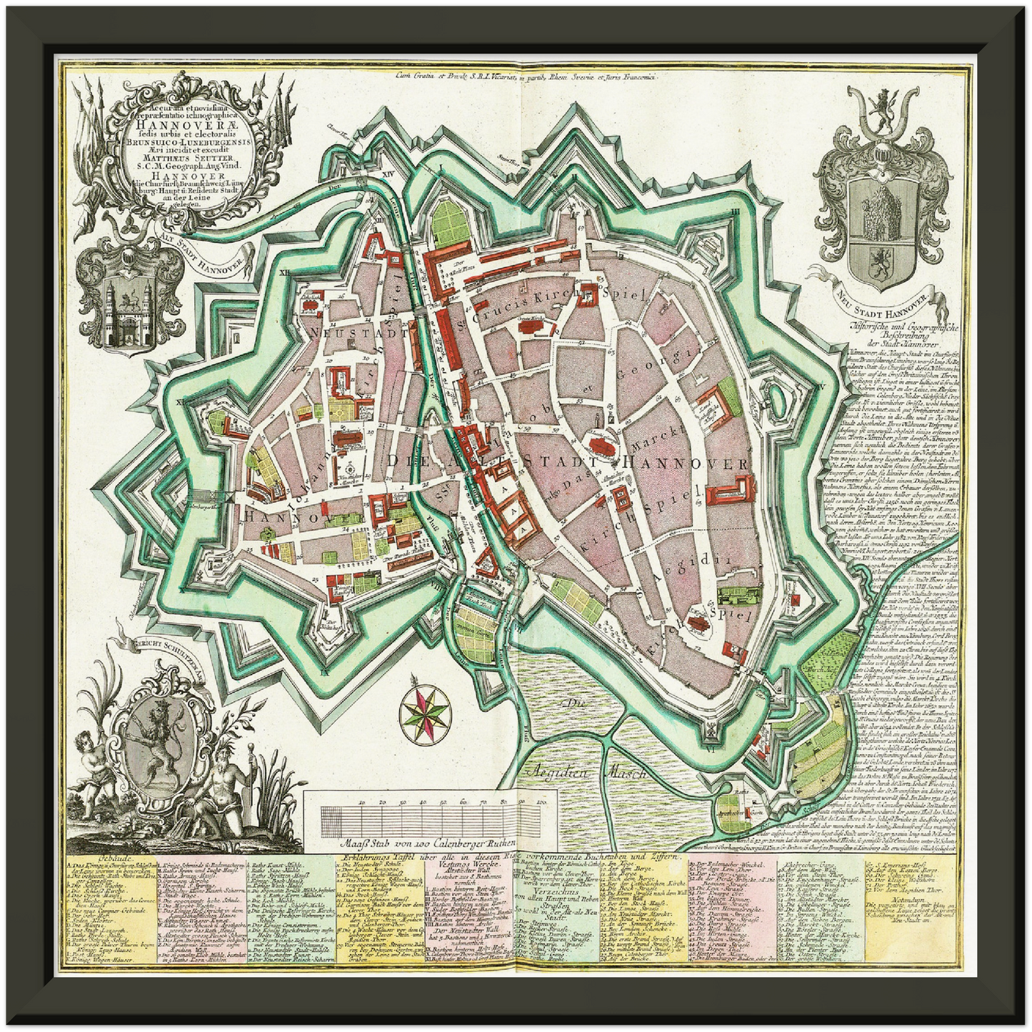 Historical city map  Test product horizontal 3 sizes