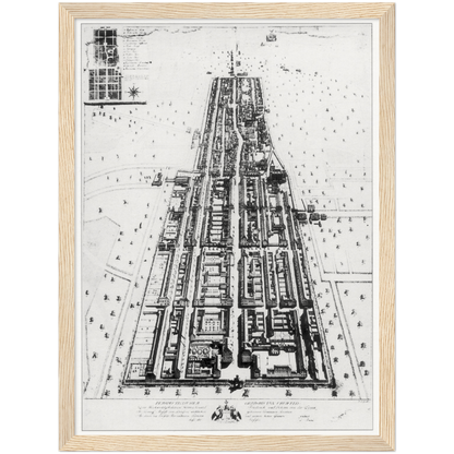 Historical city map  Test product horizontal 3 sizes