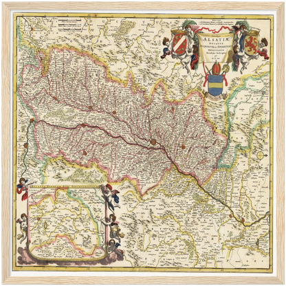 Historical city map  Test product horizontal 3 sizes