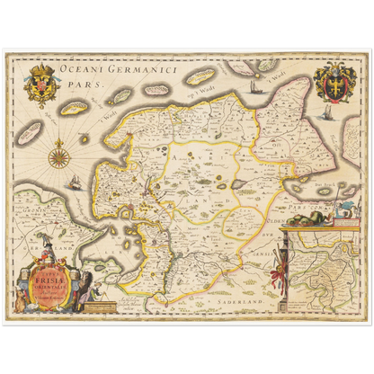 Historical city map  Test product horizontal 3 sizes