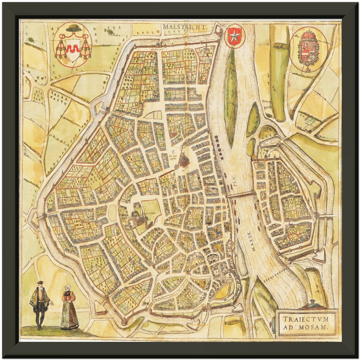 Historical city map  Test product horizontal 3 sizes