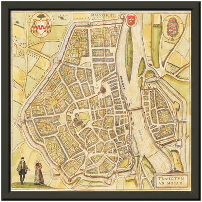 Historical city map  Test product horizontal 3 sizes