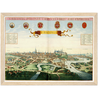 Historical city map  Test product horizontal 3 sizes