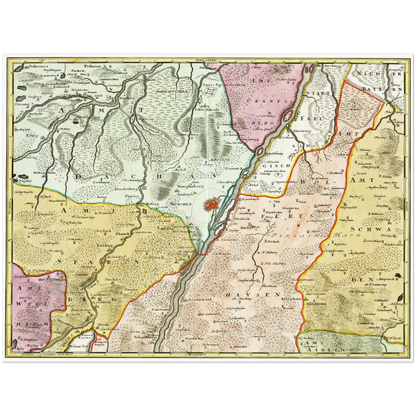 Historical city map  Test product horizontal 3 sizes