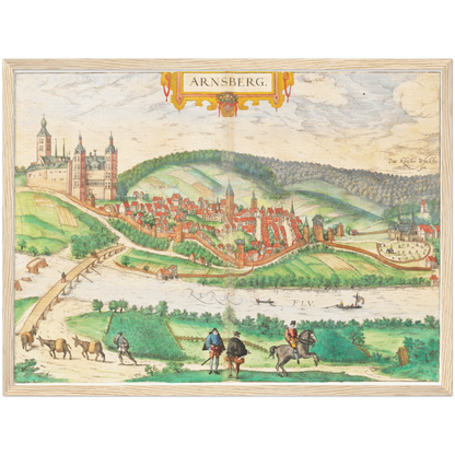 Historical city map  Test product horizontal 3 sizes