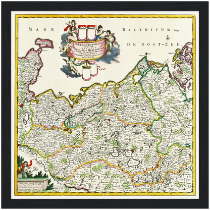 Historical city map  Test product horizontal 3 sizes