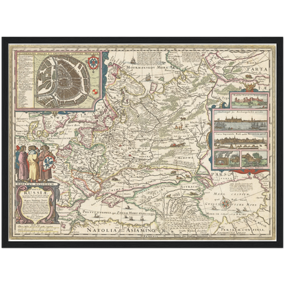 Historical city map  Test product horizontal 3 sizes