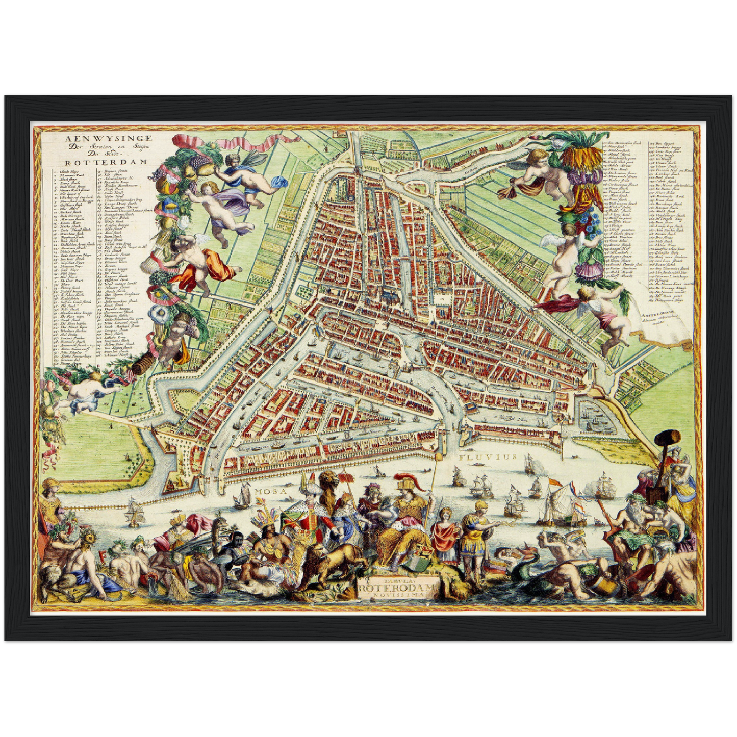 Historical city map  Test product horizontal 3 sizes